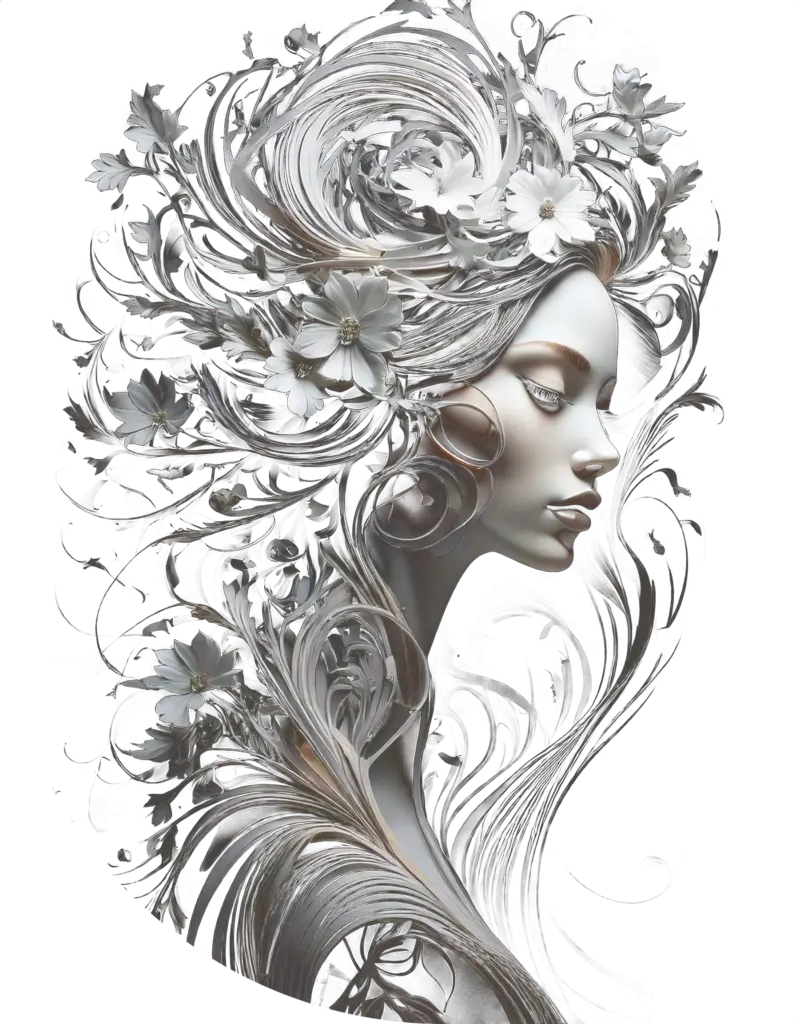 Evo Art Abstract Woman Ii